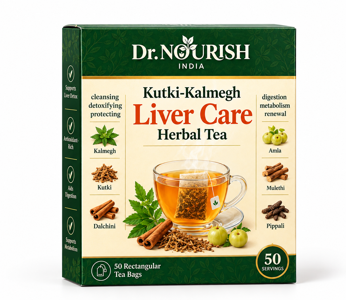 Dr. Nourish Kutki-Kalmegh Liver Care Tea FP